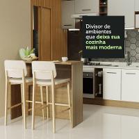 Bancada Ilha Para Cozinha 120 Cm Rustic Madesa Rustic - 3