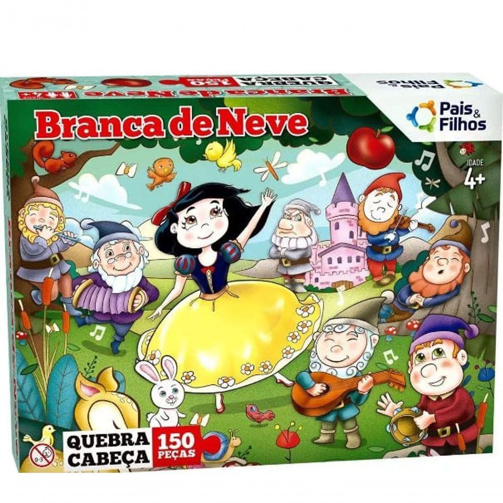 Puzzle Branca De Neve 150 Peças - Pais E Filhos - 1