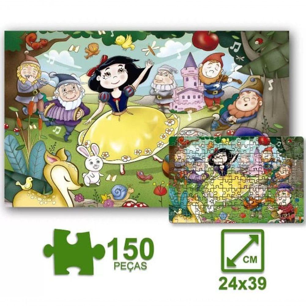 Puzzle Branca De Neve 150 Peças - Pais E Filhos - 2
