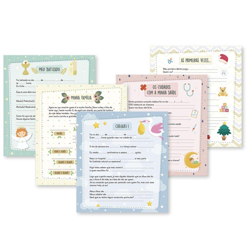 Álbum 100 Fotos 10x15 + 50 Fotos 15x21 - Baby Azul Marrom 800 - 3