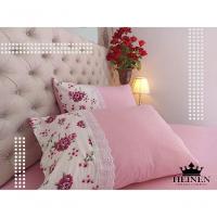 Jogo De Cama Queen 3 Pçs Em Malha 100% Algodão Rosa - 2