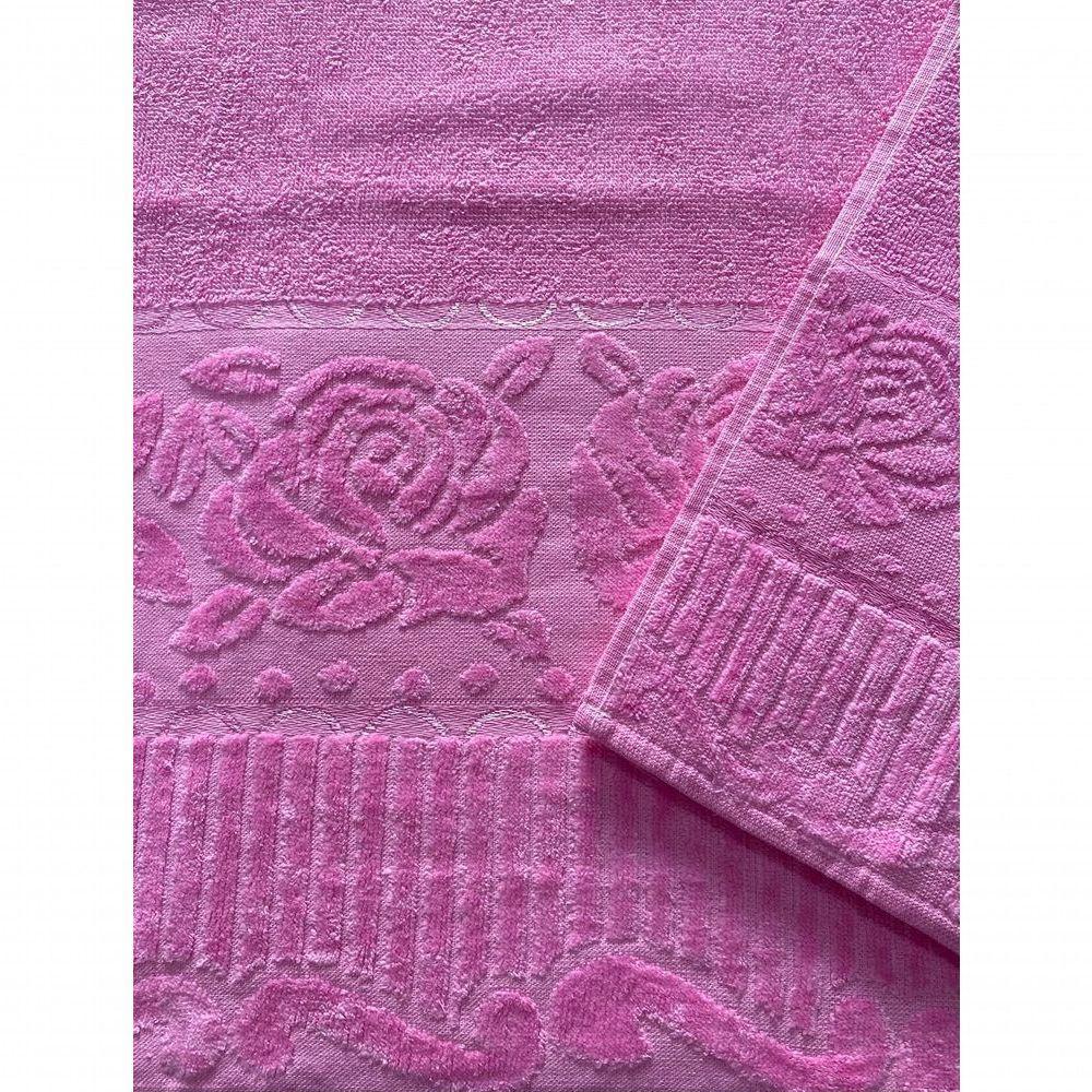 Kit De Toalha De Banho E Rosto Rosa - 1