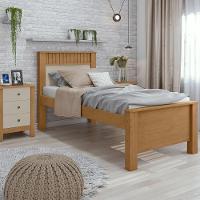 Cama Lopas Solt 0,90 Athenas 2022 S/cama Auxiliar Amendoa Cle/off Wh/amendoa Cle - 2
