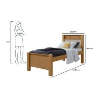 Cama Lopas Solt 0,90 Athenas 2022 S/cama Auxiliar Amendoa Cle/off Wh/amendoa Cle - 3