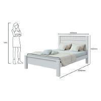 Cama Lopas Casal 1,40 Athenas 2022 Branco - 4