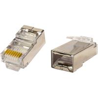Plug Rj-45 8p8c Cat5 Blindado Pct Com 10pçs - 1