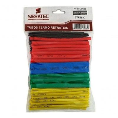 Kit De Tubos Termo Retrateis Cores Variadas - 98 Unidades