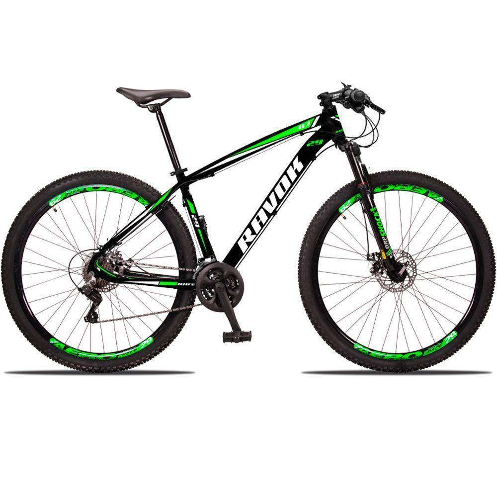 Bicicleta Bike Aro 29 Alumínio 21 Velocidades Shimano Suspensão Freio A Disco Cor: Verde Tam: 19" - 1