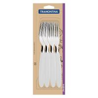 Conjunto De Garfos De Mesa Ipanema Com Lâminas Em Aço Inox E Cabos De Polipropileno Branc - 3