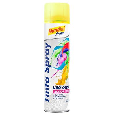 Tinta Spray Amarelo Luminoso 400ml Mundial