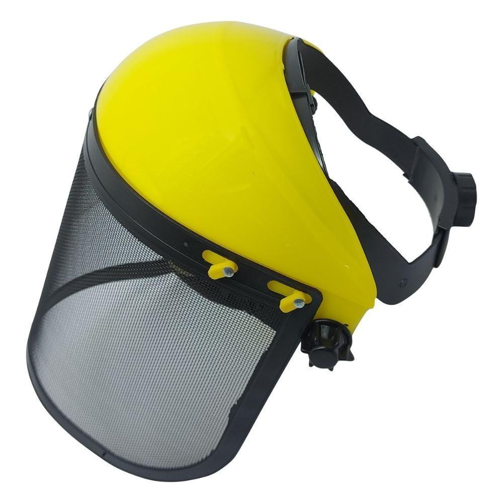 Protetor Facial Tela Nylon E Regulagem Roçadeira Motosserra - 3