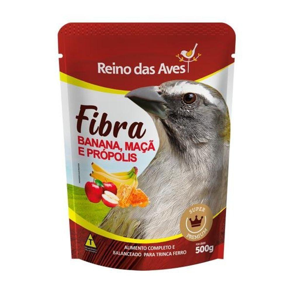 Ração Trinca Ferro Fibra Banana, Maçã E Própolis 500gr Reino Das Aves - 1