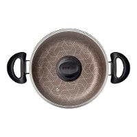 Panela Caçarola Tramontina Paris Antiaderente Com Tampa De Vidro 20 Cm 2,9 L Vermelho