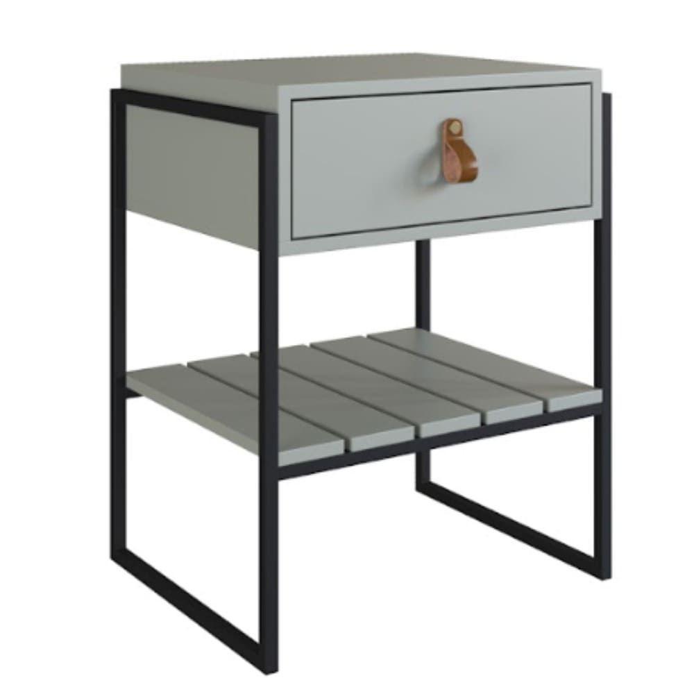 Mesa De Cabeceira James Com Gaveta - Verde - 1