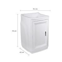 Gabinete Plástico Com Tanque 22l Branco Astra - 7