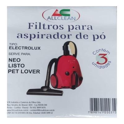 Filtro Descartável Para Aspirador De Pó Neo Listo Pet Lover