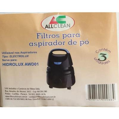 Filtro Descartável Para Aspirador De Pó Electrolux Awd01