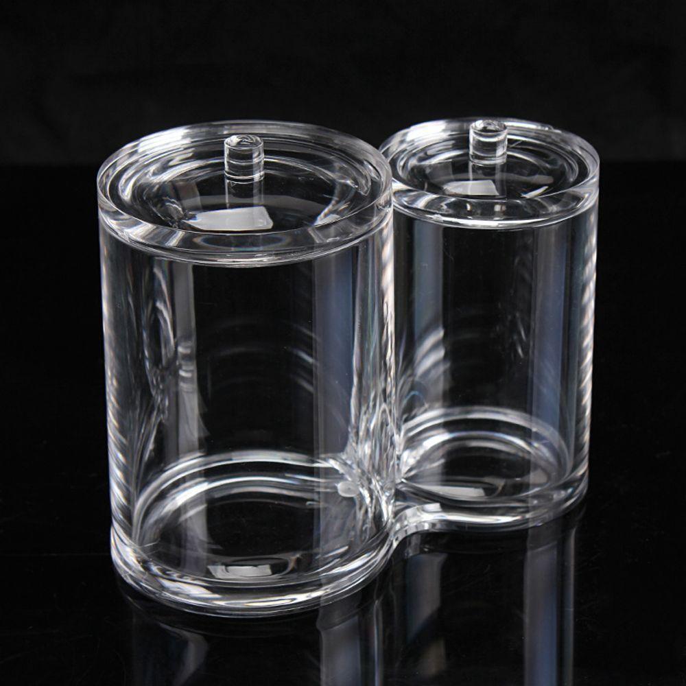 Porta Algodão E Cotonetes Organizador De Cosméticos 2 Em 1 - 5