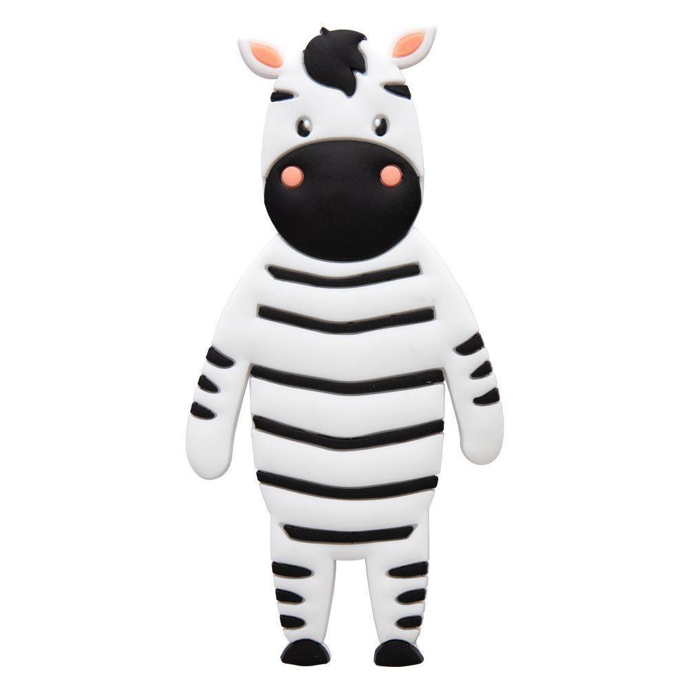 Gancho Adesivo Flexível Modelável Multiuso Bichos Animais Zebra - 1