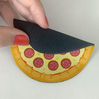 Jogo De Porta Copos Pizza Peperoni - 4 Peças