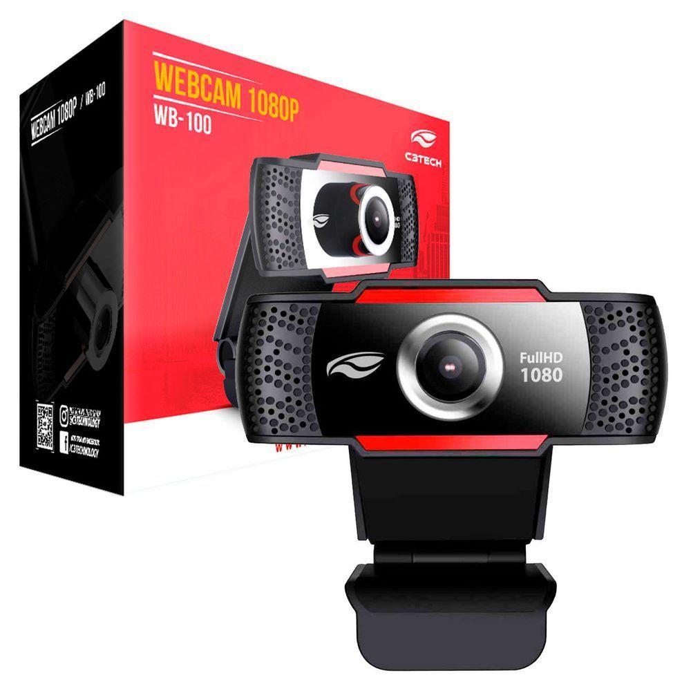 Webcam C3tech Wb-100bk, Resolução Full Hd 1080p, Usb 2.0, 2 Mp, 30 Fps, Microfone Embutido - 2
