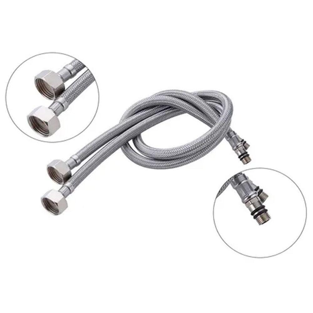 Engate Rabicho Monocomando Misturador Par 80cm Grande - 1