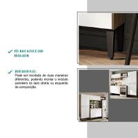 Cozinha Compacta Arizona Classic Com Armário E Balcão Carraro - Carvalho-branco Carvalho-branco - 10