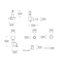 Tarraxa Para Guitarra Blindada Cromada R6 Spirit J05-cr-r6 [f035] - 2
