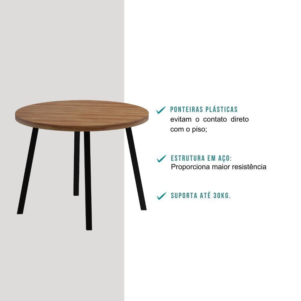 Conjunto Sala De Jantar 4 Cadeiras Roman Carraro Nog Pre - 8