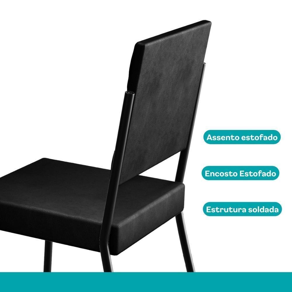 Conjunto Sala De Jantar 4 Cadeiras San Francisco Carraro Pto - 7