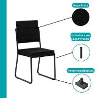 Conjunto Sala De Jantar 4 Cadeiras San Francisco Carraro Pto - 8