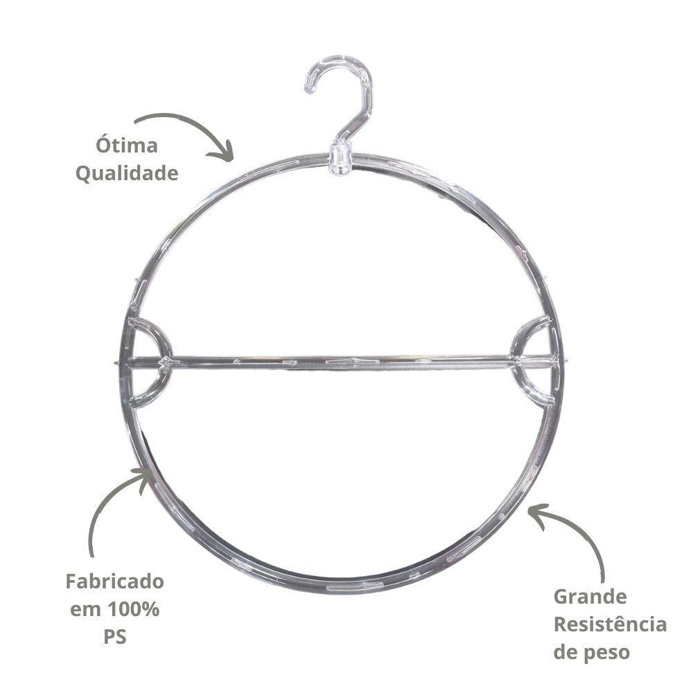 Kit Com 50un. Cabide Biquini Giratório Ps Cristal - 2