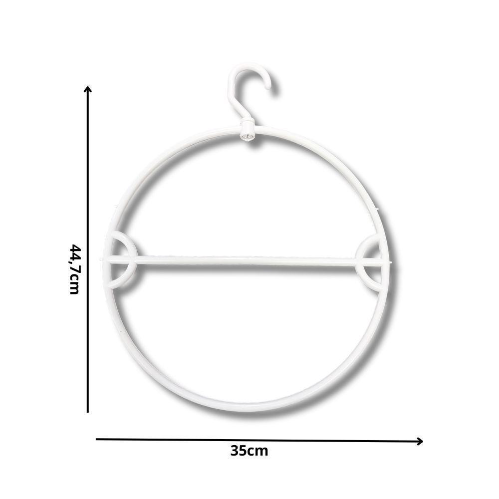 Kit Com 25un. Cabide Biquini Giratório Pp Branco - 3