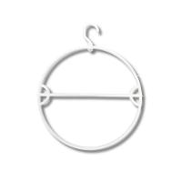 Kit Com 25un. Cabide Biquini Giratório Pp Branco - 1