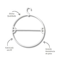 Kit Com 25un. Cabide Biquini Giratório Pp Branco - 2