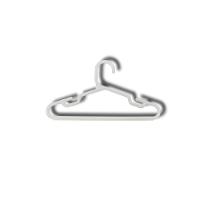 Kit Com 25un. Cabide Infantil Pp Branco - 1