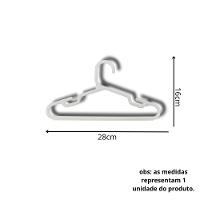 Kit Com 25un. Cabide Infantil Pp Branco - 3