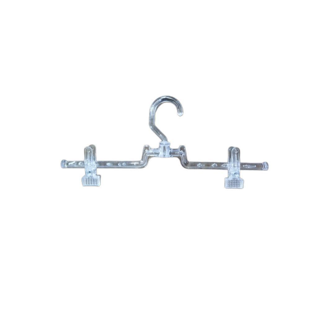 Kit 25un. Cabide Saia Giratório C/ Presilha Cristal - 1