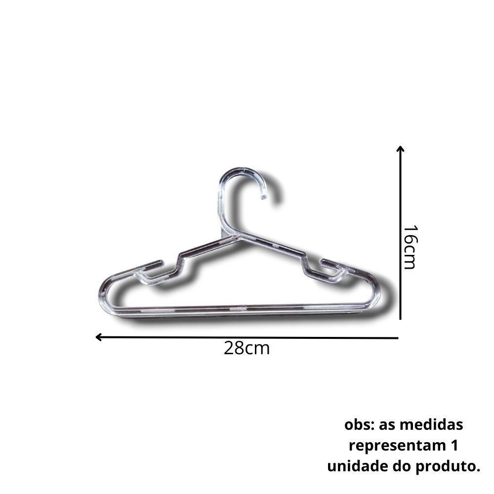 Kit Com 25un. Cabide Infantil Pp Cristal - 2