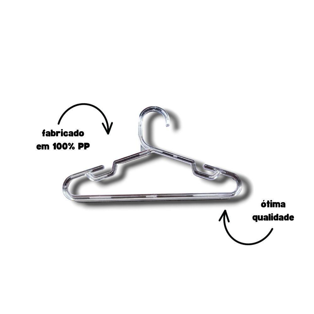 Kit Com 25un. Cabide Infantil Pp Cristal - 4