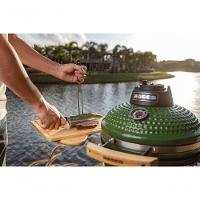 Churrasqueira Kamado Pequeno Rasco Vermelho C/ Grelha Aço Inox, Suporte E Mesas. Ideal P/ 5 Pessoas Vermelho - 3