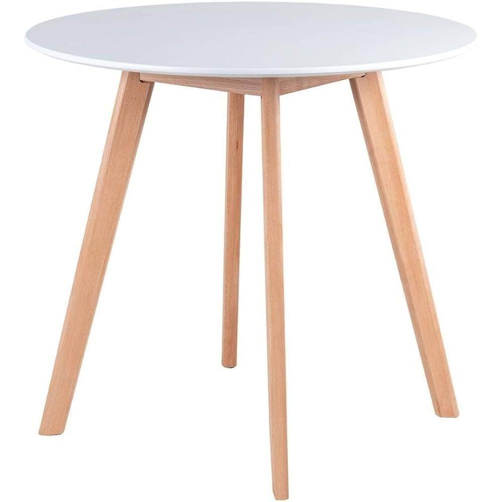 Conjunto Mesa Jantar Leda 80cm Branca + 2 Cadeiras Leda - Brancas - 5