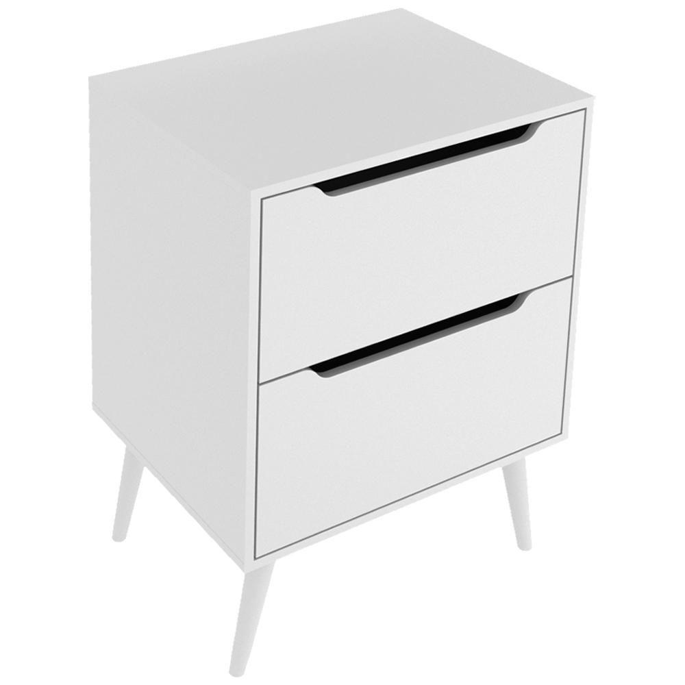 Gabinete Para Banheiro 60 Cm Com 2 Gavetas Bn3639 Branco Tecno Mobili Branco - 1