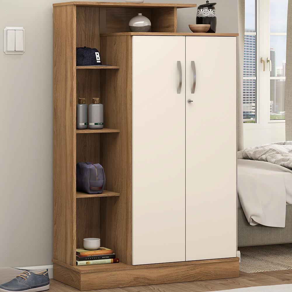 Armario Multi 2 Portas Com Chave 20220 Amendola Off White Demobile Amendola Off White - 2