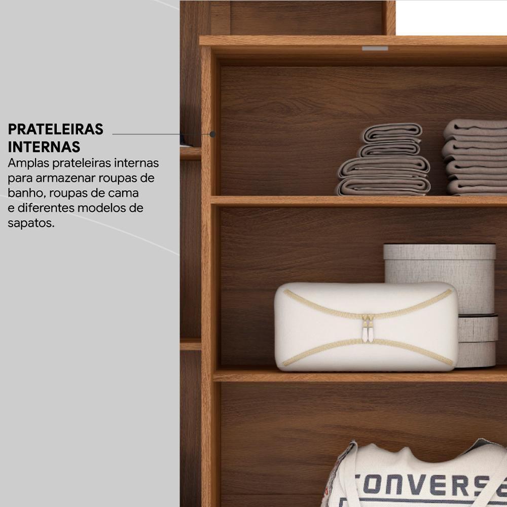 Armario Multi 2 Portas Com Chave 20220 Amendola Off White Demobile Amendola Off White - 8