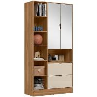 Armario Multi 2 Pt 2 Gv Com Espelho 21240 Amendola Off White Demobile Amendola Off White - 1