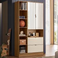 Armario Multi 2 Pt 2 Gv Com Espelho 21240 Amendola Off White Demobile Amendola Off White - 2