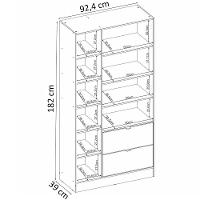 Armario Multi 2 Pt 2 Gv Com Espelho 21240 Amendola Off White Demobile Amendola Off White - 5