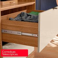 Armario Multi 2 Pt 2 Gv Com Espelho 21240 Amendola Off White Demobile Amendola Off White - 9