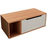 Balcao Gabinete Para Banheiro 1 Porta Bn3644 Amendoa Branco Tecno Mobili Amendoa Branco - 1